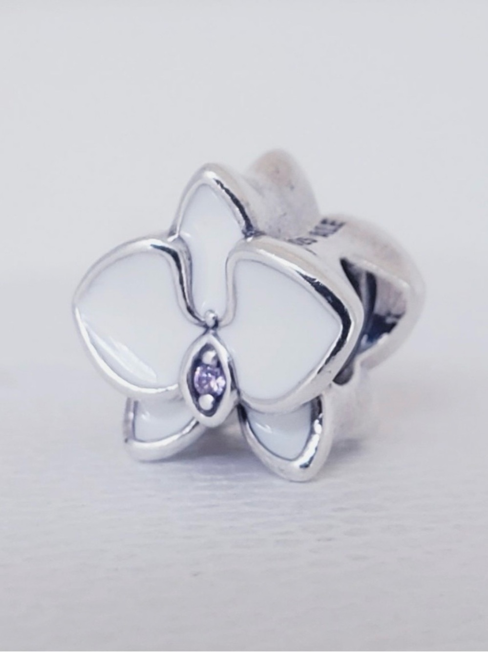 Pandora Orchid Flower Charm
